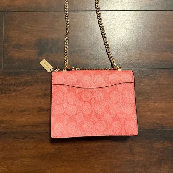 Coach Mini Klare Pink Monogram Crossbody Bag